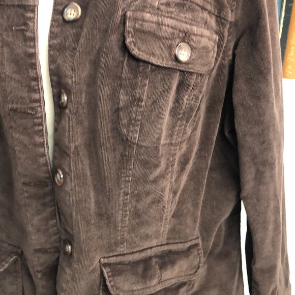 St. Johns Bay Stretch Brown Corduroy Jacket Size 1X Shaket - Picture 6 of 6